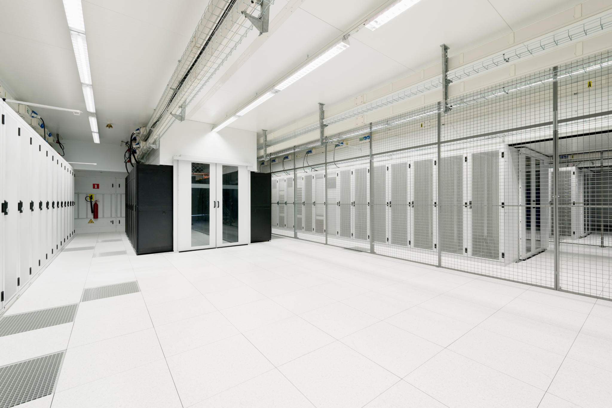 The inside of a data center