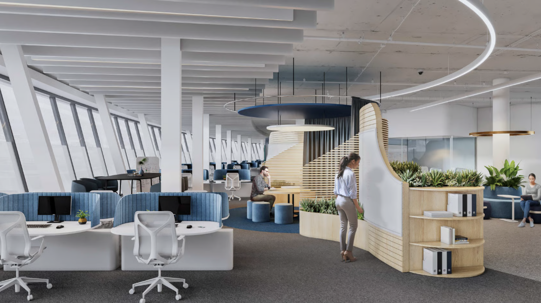 A modern open plan office